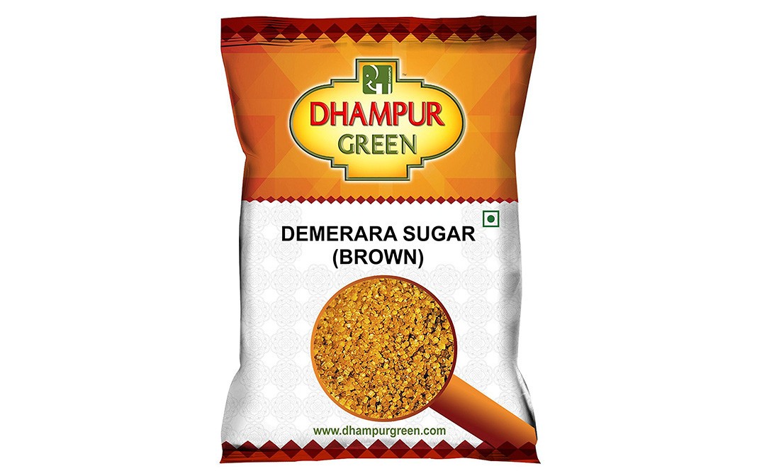 Dhampur Green Demerara Sugar (Brown)    Pack  1 kilogram